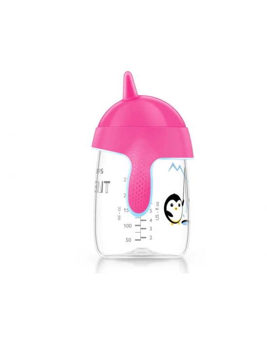 Avent Yeni Penguen Damlatmaz Bardak - 18m+ 12 340 ml - Pembe