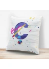 Ç Harfi Tasarımlı Yastık Kılıfı