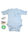 Sema Baby Yarım Kol Kaşkorse Badi (Body) - Mavi  0-6 Ay