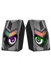 SNOPY SN-X25 2.0  RGB IŞIKLI 3WX2SİYAH USB SPEAKER