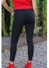 Yüksek Bel Yüksek Bel Skinny Jean Pantolon  Jean Pantolon - SİYAH