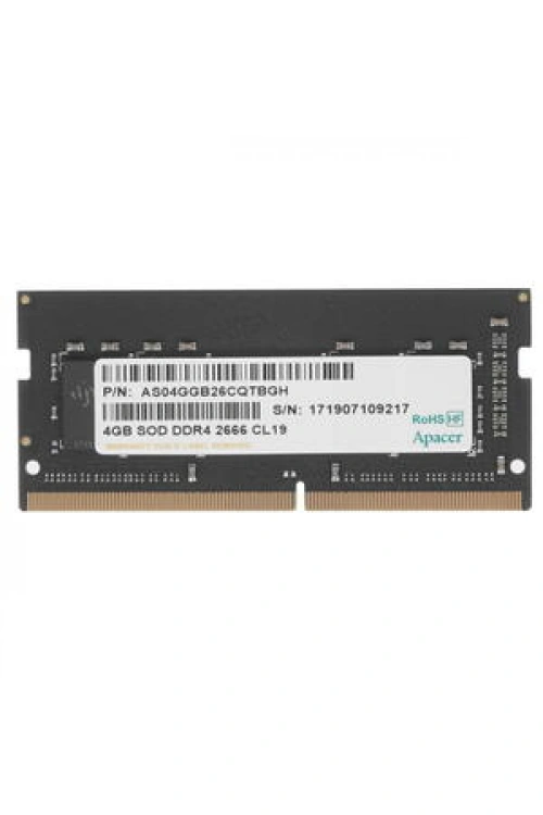 Apacer 4GB (1x4GB) 2666Mhz CL19 DDR4 Notebook SODIMM Ram (ES.04G2V.KNH)