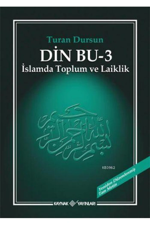 Din Bu - 3; İslamda Toplum ve Laiklik