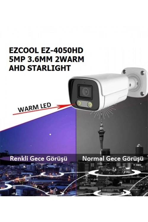 EZCOOL EZ-4050HD 5MP 3.6MM 2WARM AHD STARLIGHT