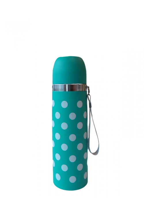 Sema Baby Puantiyeli Bebek Termosu 500 ml - Mavi
