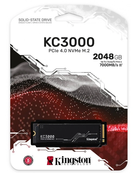 2TB KINGSTON KC3000 M.2 NVMe PCIe 4.0 SKC3000D/2048G 7000/7000MB/s