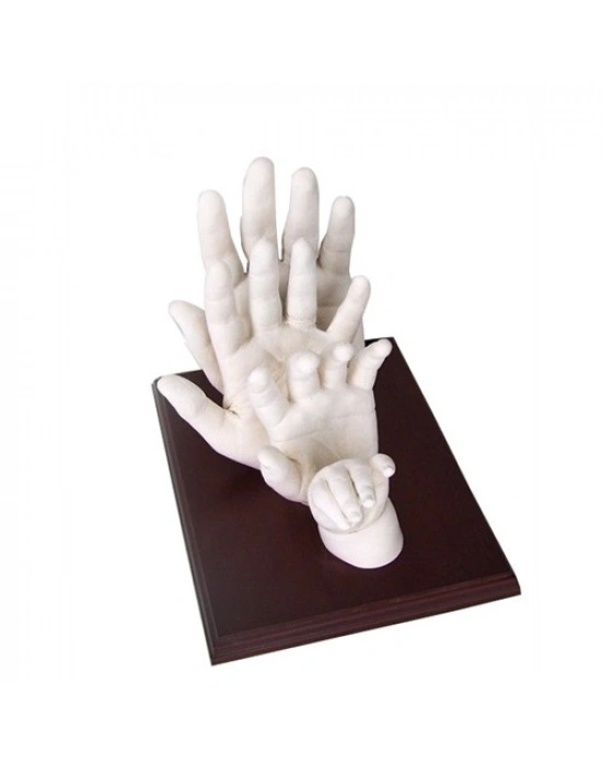 Anne Baba Çocuk Minik Heykel Aile Seti