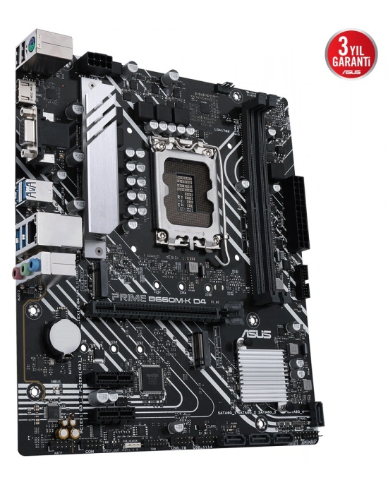 ASUS PRIME B660M-K D4 DDR4 5333(OC) M.2  mATX 1700p