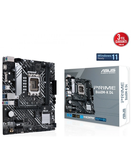 ASUS PRIME B660M-K D4 DDR4 5333(OC) M.2  mATX 1700p