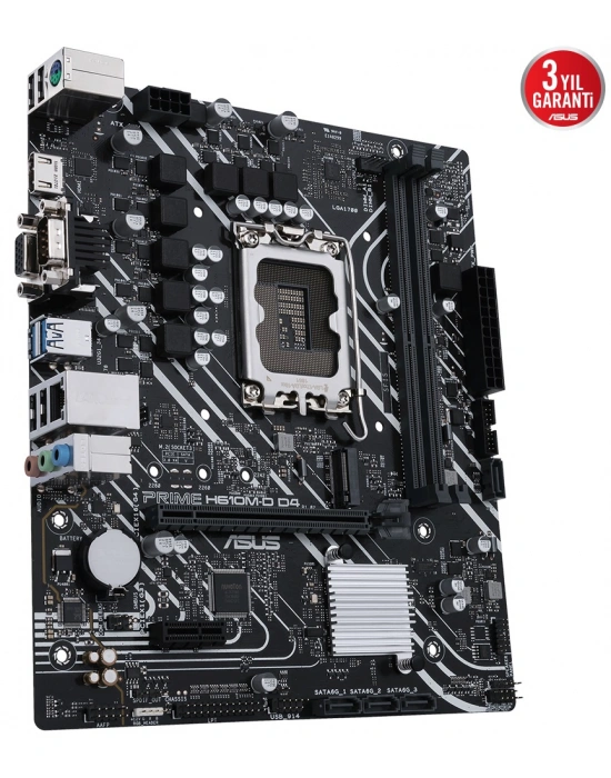 ASUS PRIME H610M-D DDR4 3200(OC) VGA HDMI DP M.2 mATX 1700p