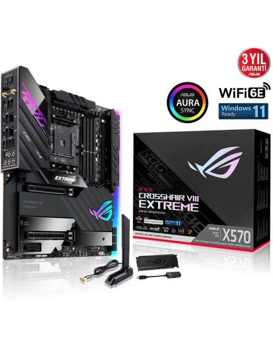 ASUS ROG CROSSHAIR VIII EXTREME X570 DDR4 4800Mhz(OC) E-ATX AM4