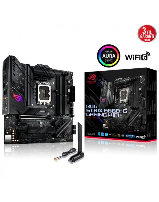 ASUS ROG STRIX B660-G GAMING WIFI 6000Mhz(OC) HDMI DP M.2 mATX 1700p
