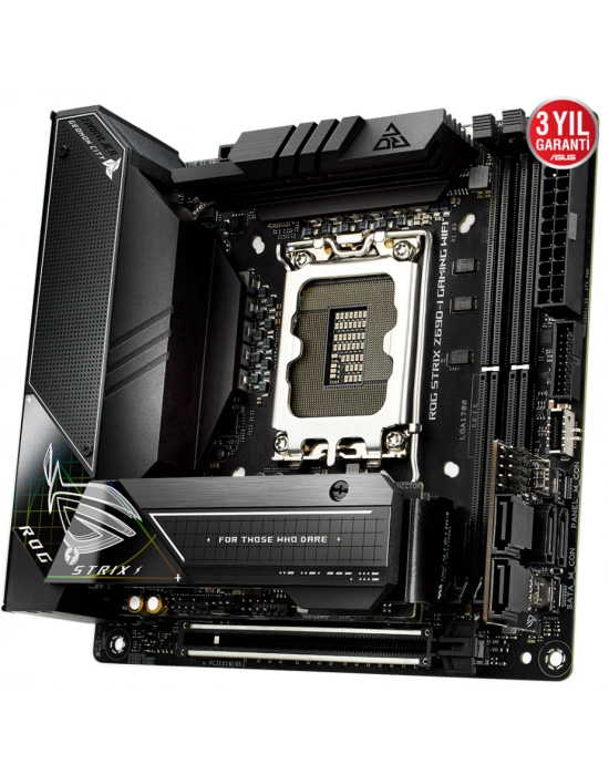 ASUS ROG STRIX Z690-I GAMING WIFI DDR5 6400Mhz(OC) HDMI M.2 Mini ITX 1700p