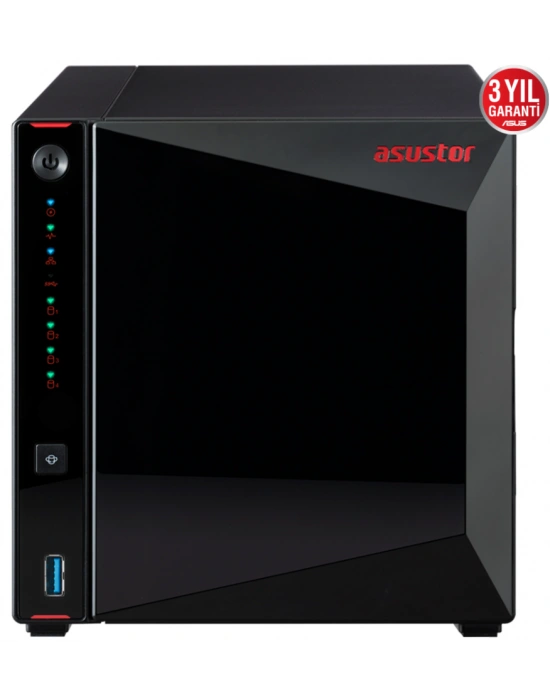 ASUSTOR AS5304T 4 SLOT 4GB DDR4 3.5 NAS DEPOLAMA ÜNİTESİ