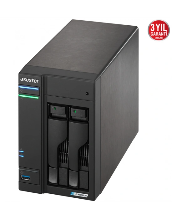 ASUSTOR AS6602T 2 SLOT 4GB DDR4 3.5 NAS DEPOLAMA ÜNİTESİ