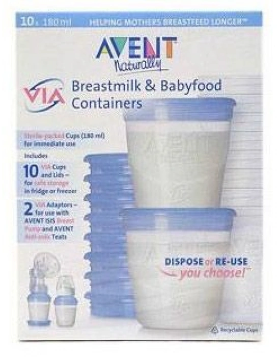 Avent Via Anne Sütü Kaplari (10 Adet) (8710103701330)