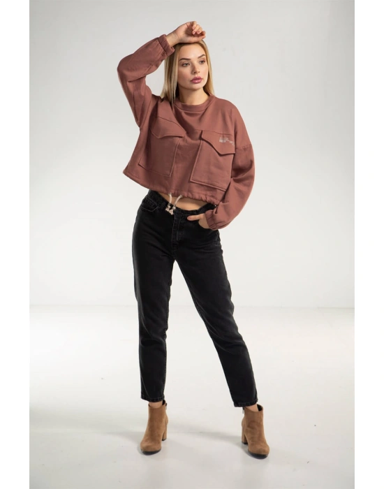 Cepli Crop Sweatshirt - TOPRAK