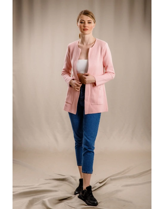 Cepli Uzun Hırka - PUDRA