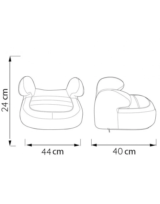 ComfyMax Premium 15-36kg Yükseltici Oto koltuğu Grey Jean