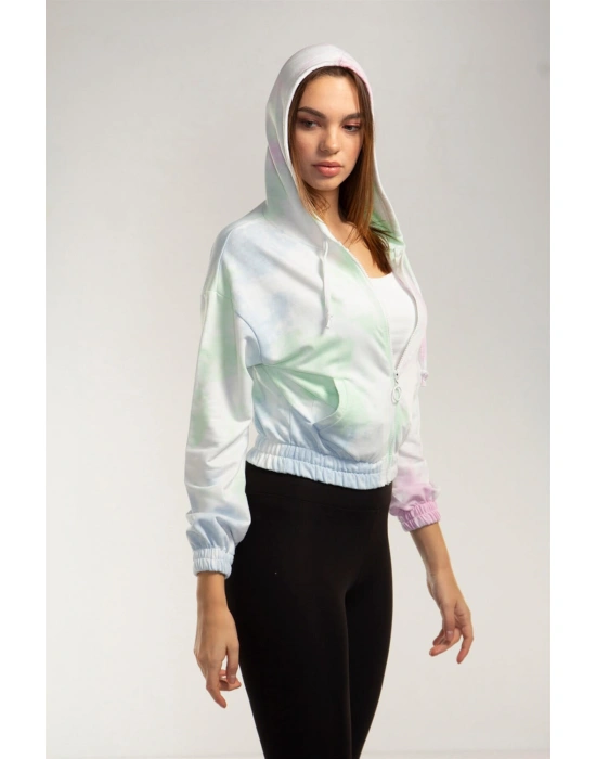 Crop Eşofman Üstü- RENKLİ