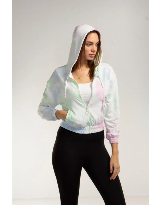 Crop Eşofman Üstü- RENKLİ