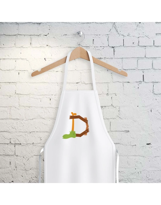 D Harfi Tasarımlı Mutfak Önlüğü