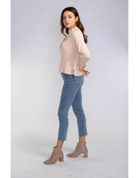 Delikli Örgü Kazak-PUDRA