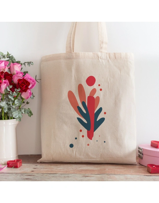 İ Harfi Tasarımlı Alışveriş Plaj Bez Çanta