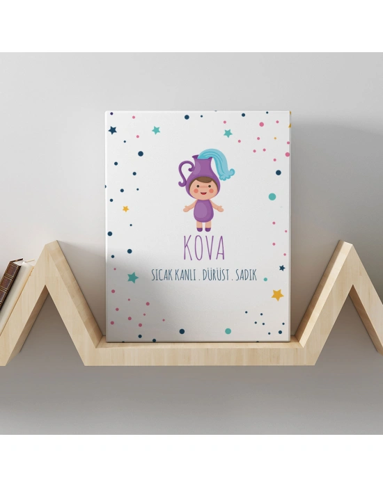Kova Burcuna Özel Tasarım Kanvas  Tablo