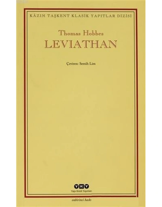 Leviathan; Bir Din ve Dünya Devletinin İçeriği, Biçimi ve Kudreti