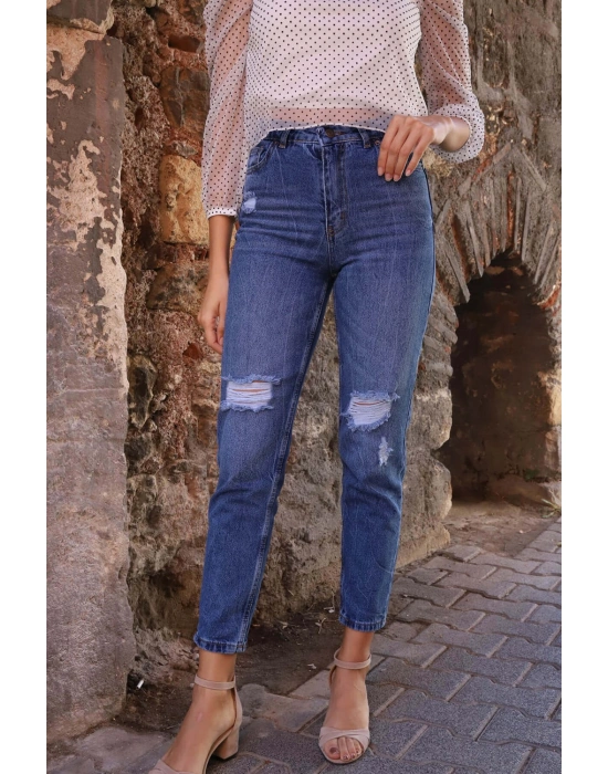 MOM Jeans - LACİVERT