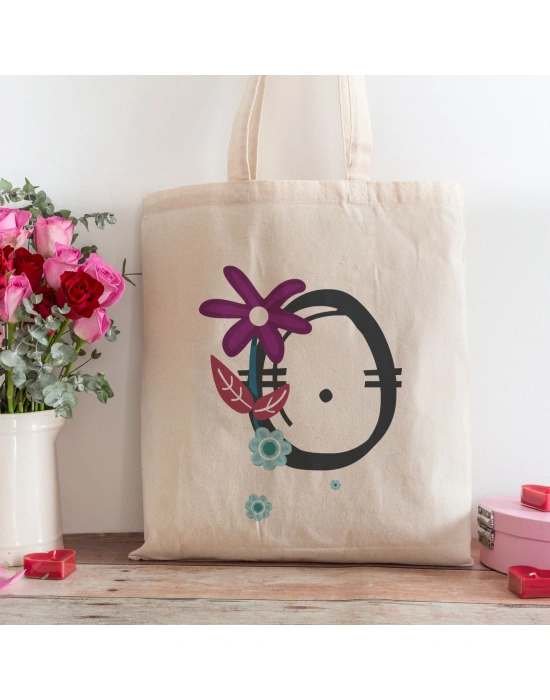 O Harfi Tasarımlı Alışveriş Plaj Bez Çanta