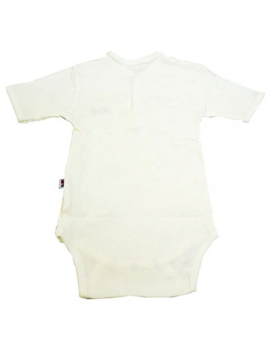 Sema Baby Yarım Kol Kaşkorse Badi (Body) - Ekru 0-6 Ay