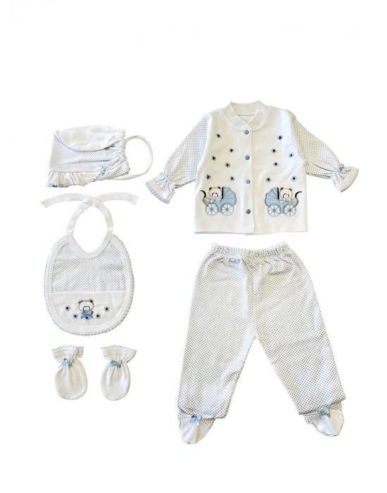 Sema Bebe 5li Set - Açık Mavi