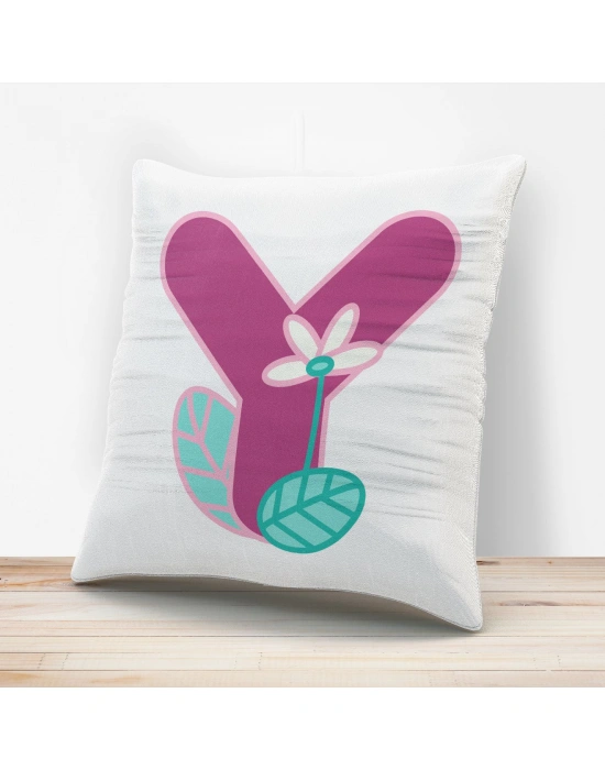 Y Harfi Tasarımlı Yastık Kılıfı