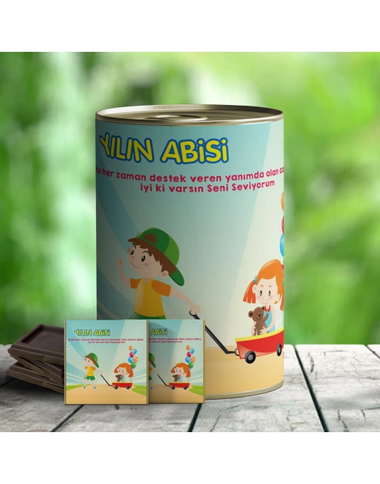 Yılın Abisi Sürpriz Çikolata Hediye Konservesi