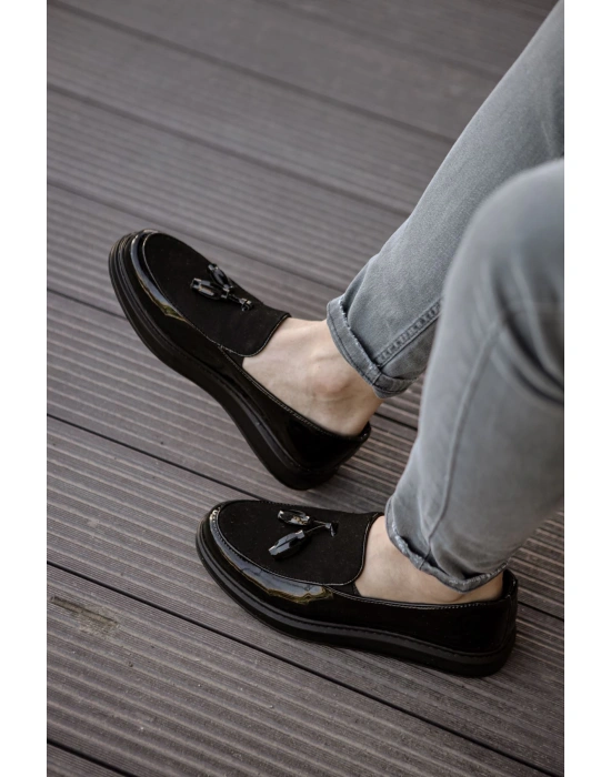 CH002 Rugan ST Erkek Ayakkabı SIYAH