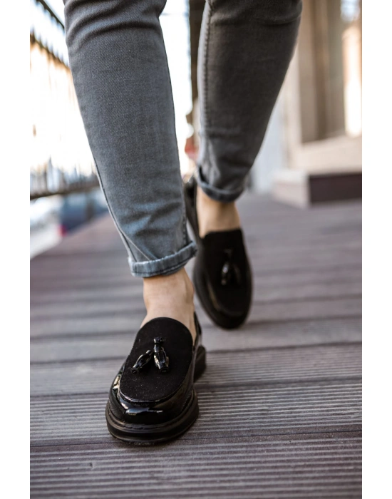 CH002 Rugan ST Erkek Ayakkabı SIYAH