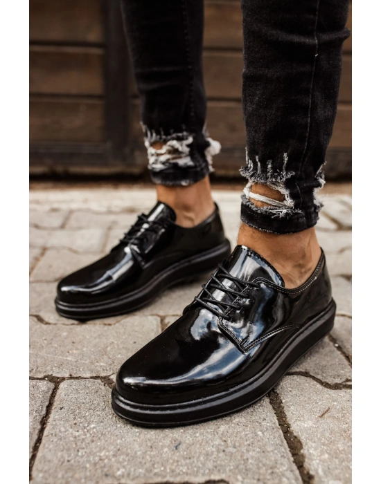 CH003 Rugan ST  Erkek Ayakkabı SIYAH