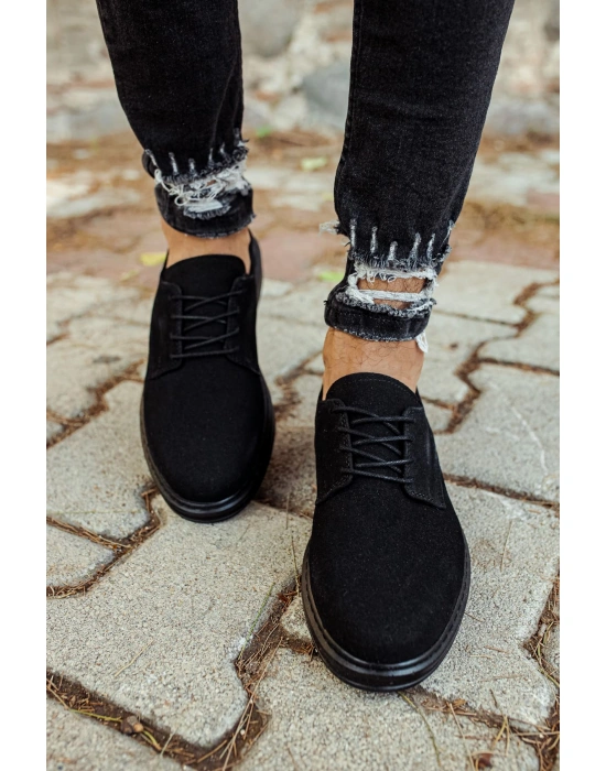 CH003 Süet ST Erkek Ayakkabı SIYAH