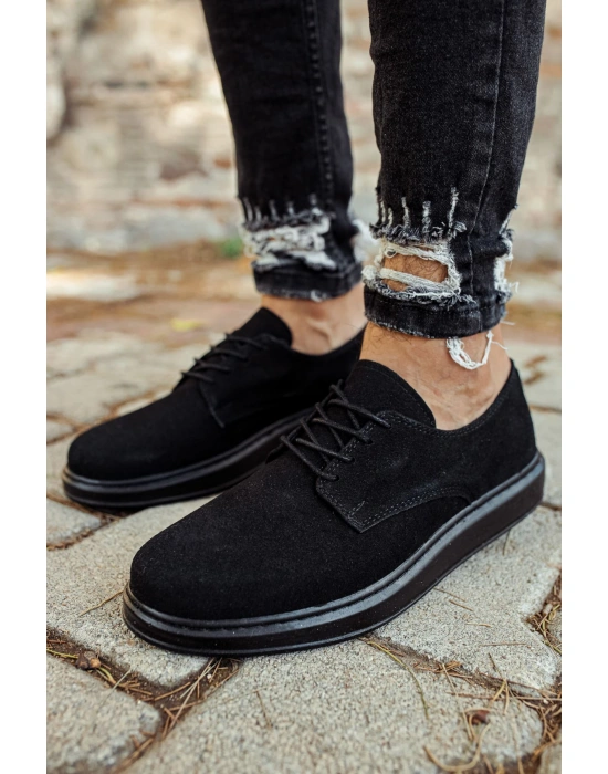 CH003 Süet ST Erkek Ayakkabı SIYAH