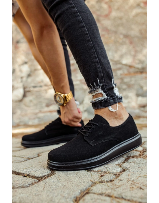 CH003 Süet ST Erkek Ayakkabı SIYAH