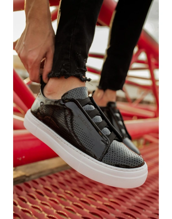 CH011 Rugan BT  Erkek Ayakkabı SIYAH