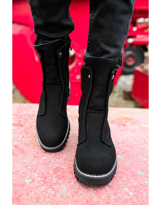 CH027 Süet ST Erkek Bot SIYAH