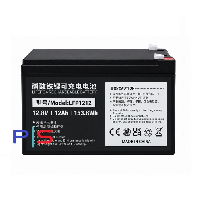 12.8V 12Ah LiFePO4 LFP1212 Lityum Akü