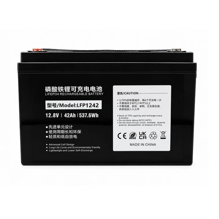 12.8V 42Ah LiFePO4 LFP1242 Lityum Akü