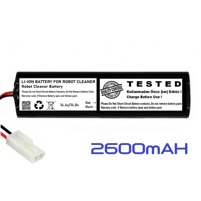 Arçelik Imperium Robo RS9131 Uyumlu 14.4V 2600mAh Li-ion Robot Süpürge Pili