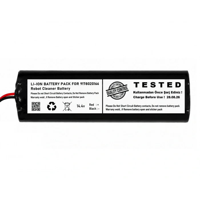 BEKO 9178020166 Uyumlu 14.4V 2600mAh Li-ion Şarjlı Süpürge Pili