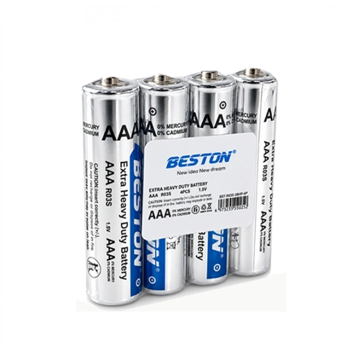 Beston 40’lı AAA 1.5V R03S Çinko Karbon İnce Pil