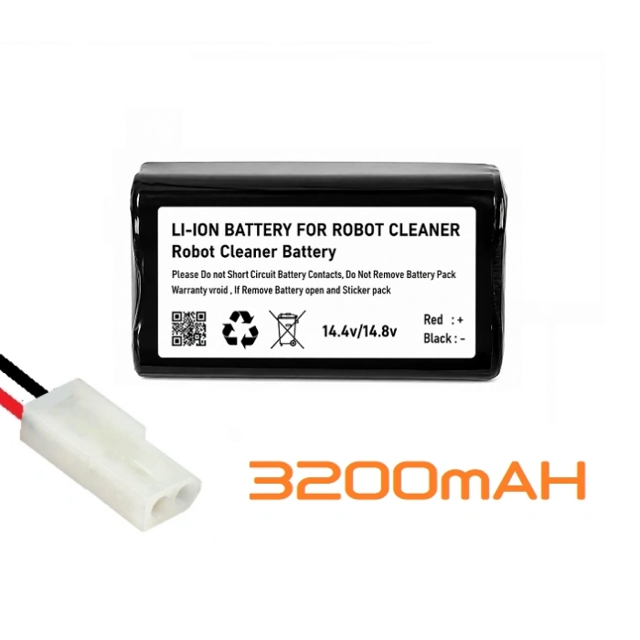 Fakir Robert II RS 710 Uyumlu 14.4V 3200mAh Li-ion Robot Süpürge Pili